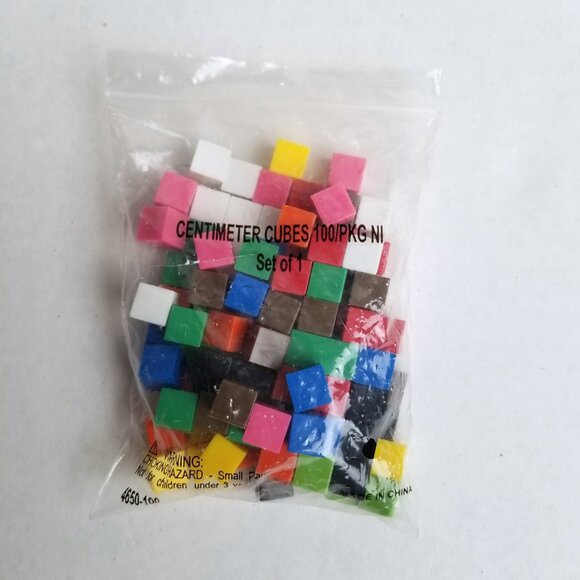 Math Centimeter Cubes 1000pc Learning Manipulatives Homeschool STEM Colors Count - Picture 2 of 4